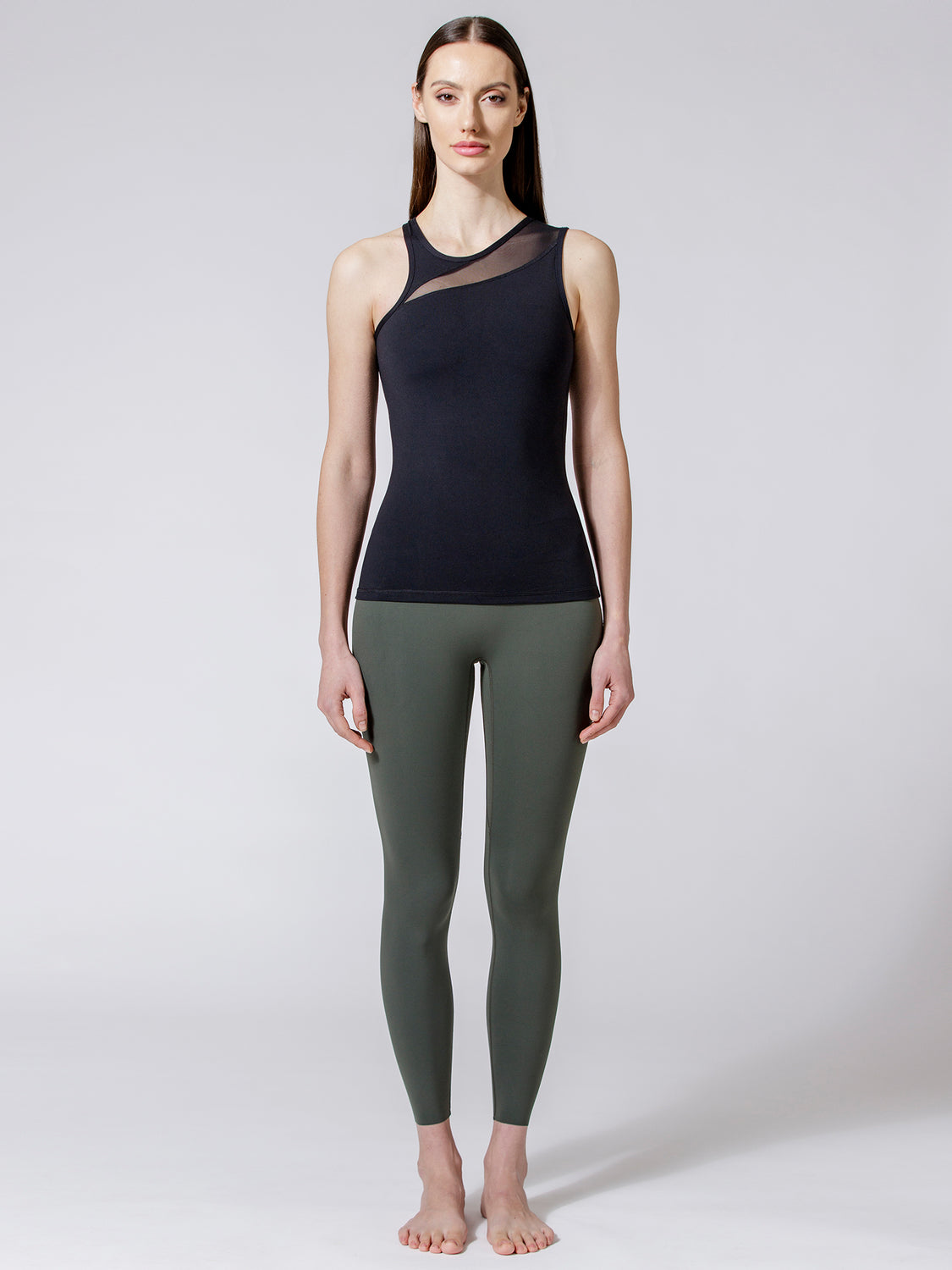 CONFLUX TANK, BLACK/BLACK MESH