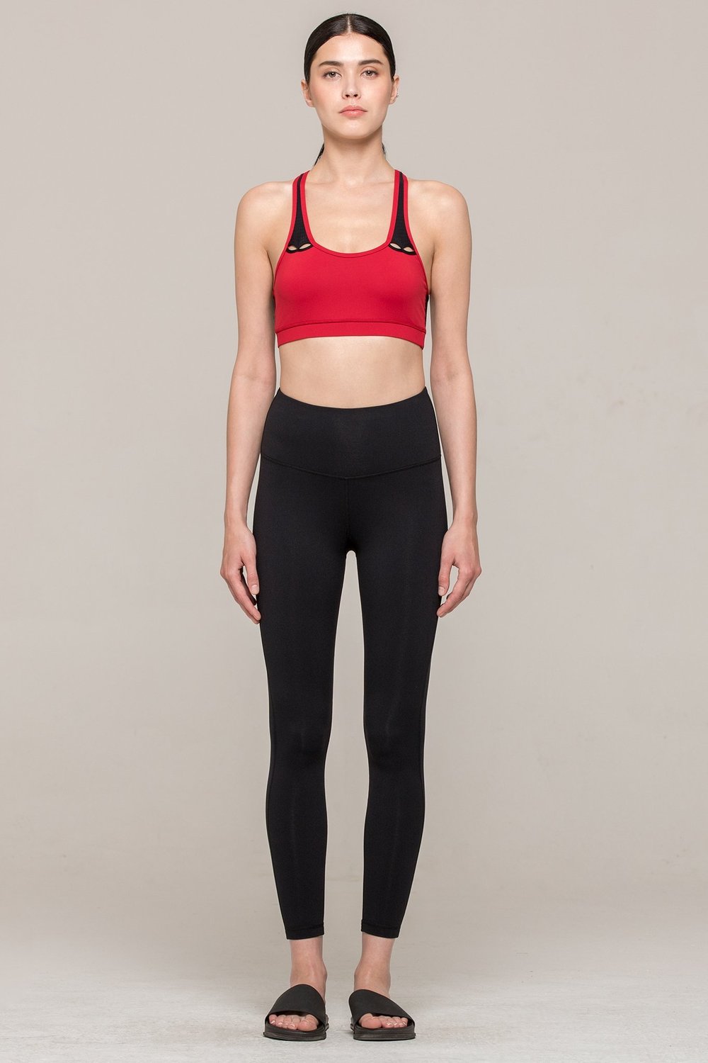 RESONANCE BRA 2.0, HEART/PERFORATED BLACK MESH