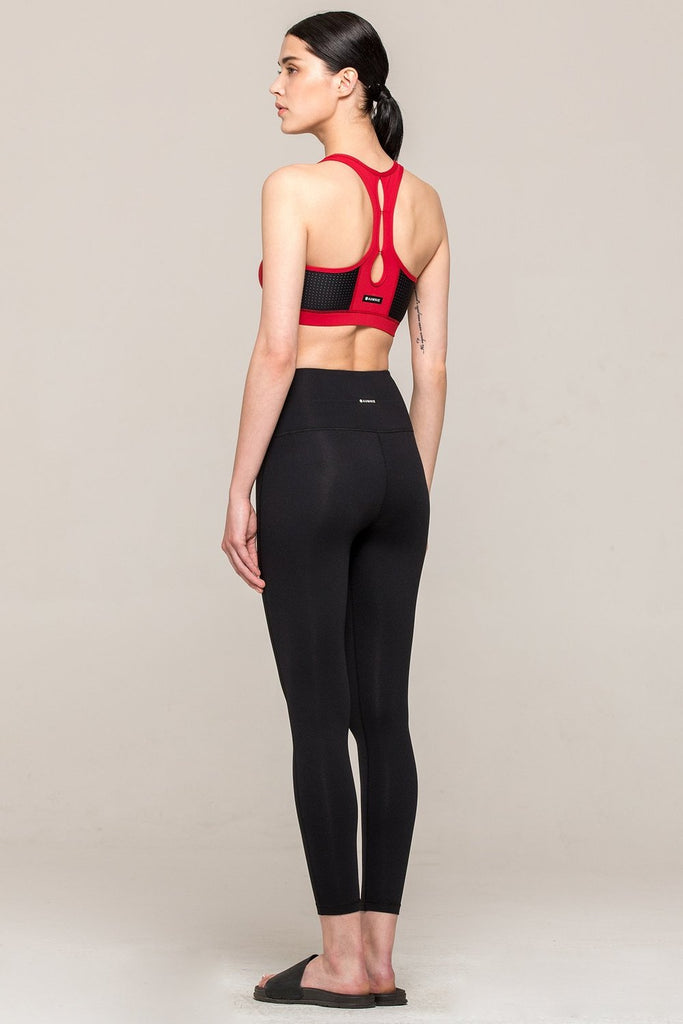 RESONANCE BRA 2.0, HEART/PERFORATED BLACK MESH