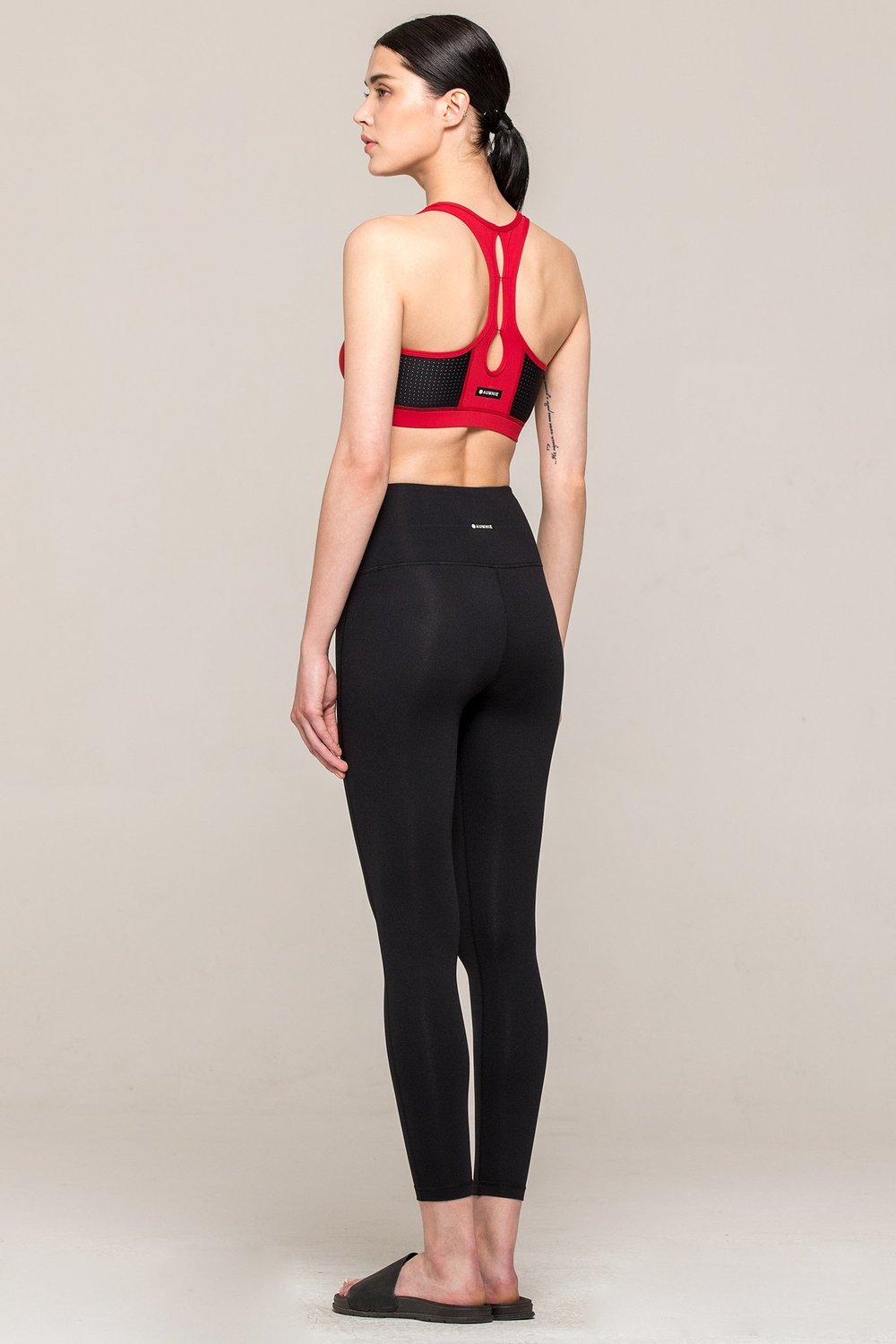 RESONANCE BRA 2.0, HEART/PERFORATED BLACK MESH
