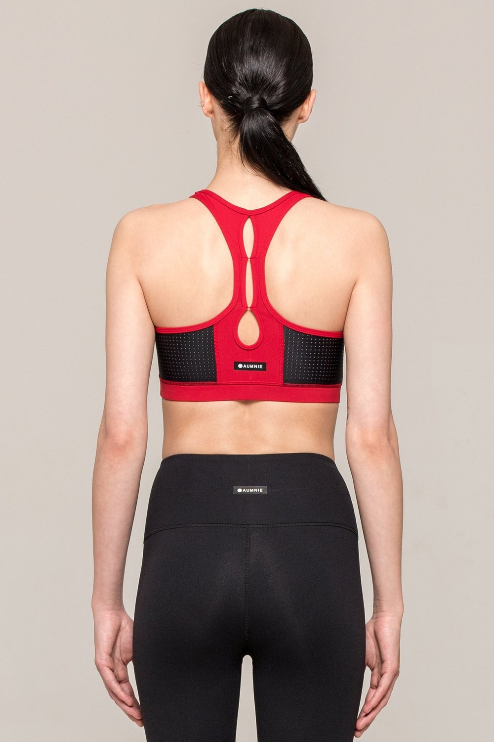 RESONANCE BRA 2.0, HEART/PERFORATED BLACK MESH
