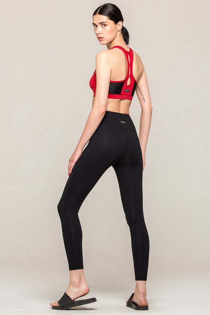 RESONANCE BRA 2.0, HEART/PERFORATED BLACK MESH
