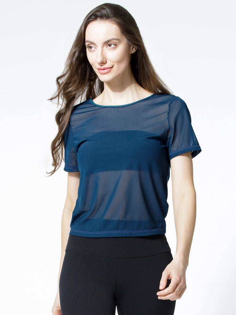 MESH TWIST TEE, LAKE MESH