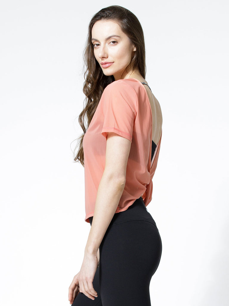 MESH TWIST TEE, CALIFORNIA MESH