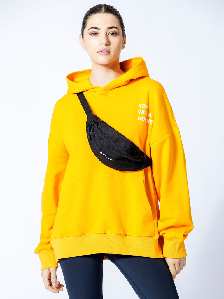 YOGI WITH A HOODIE, YELLOW