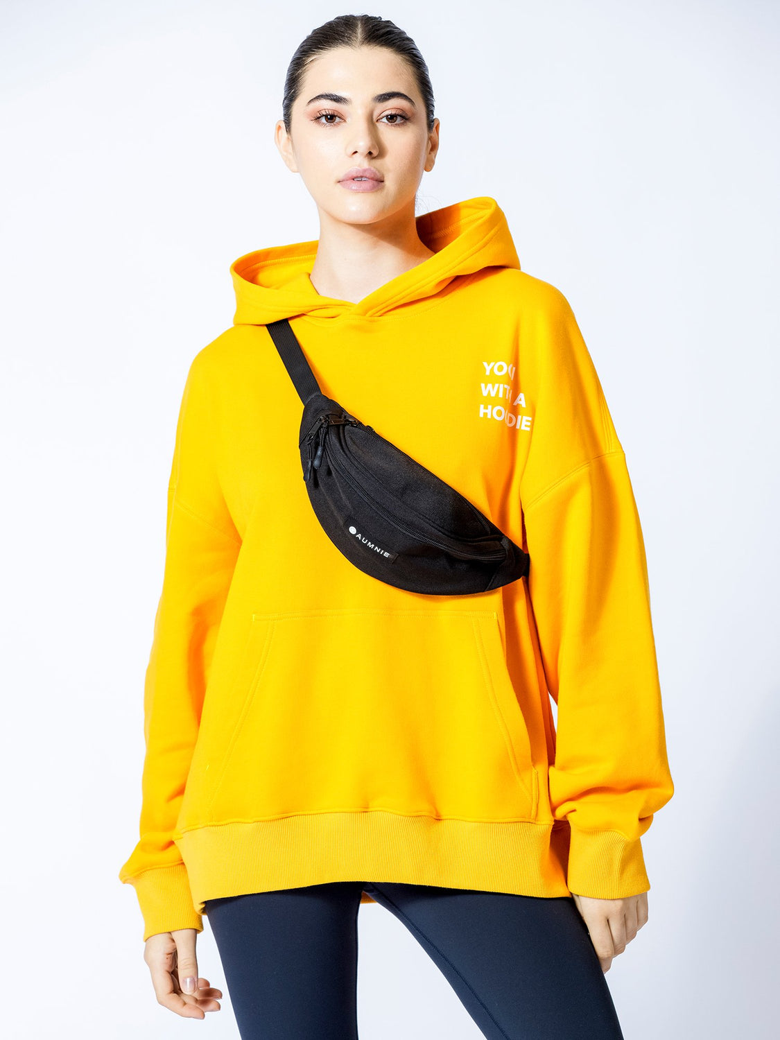 YOGI WITH A HOODIE, YELLOW