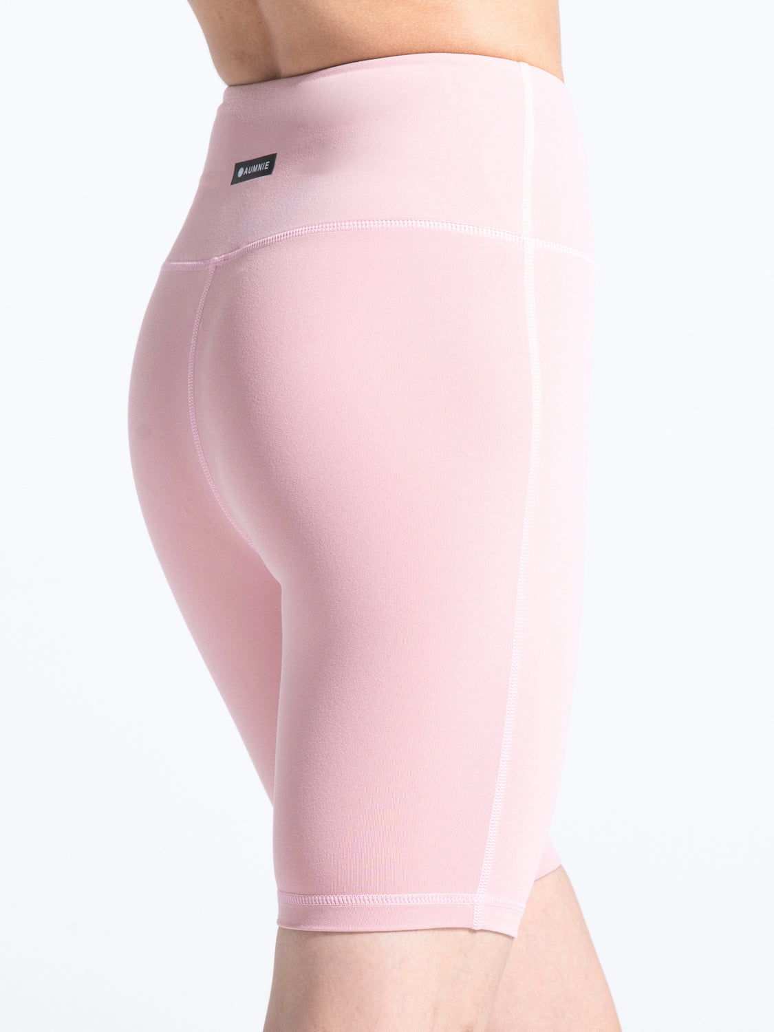 HIGH WAIST BIKER SHORTS,BLUSH