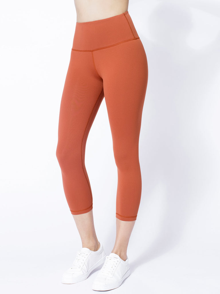 HIGH WAIST 50/20 CROPS, MAPLE