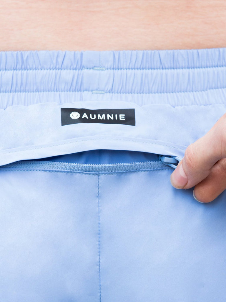 RELAY RUNNING SHORTS, LIGHT BLUE