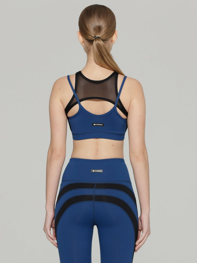 INSPIRATION BRA , ATLANTIC/BLACK MESH