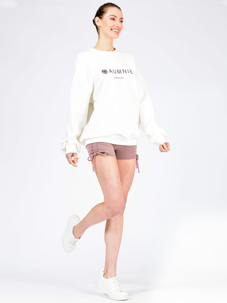 AUMNIE OVERSIZED SWEATSHIRT, WHITE