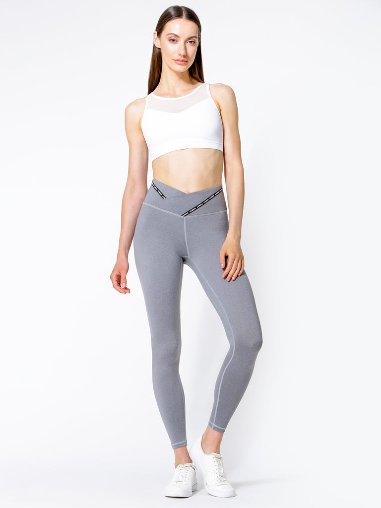 FUSION WRAP PANTS, LIGHT HEATHER GREY
