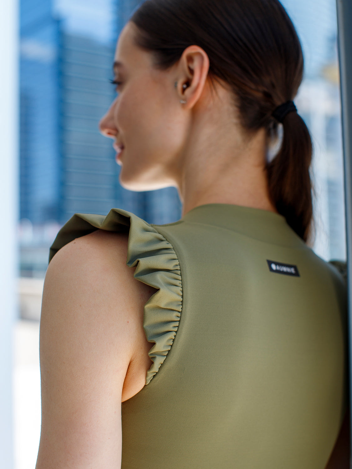 V-RUFFLED PURE TANK 2.0, SAGE