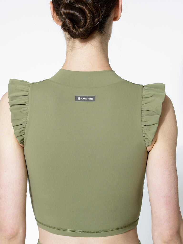 V-RUFFLED PURE TANK 2.0, SAGE