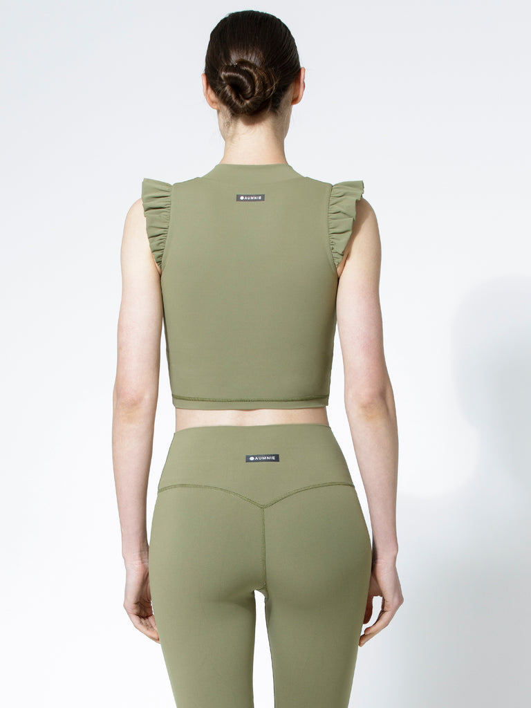 V-RUFFLED PURE TANK 2.0, SAGE