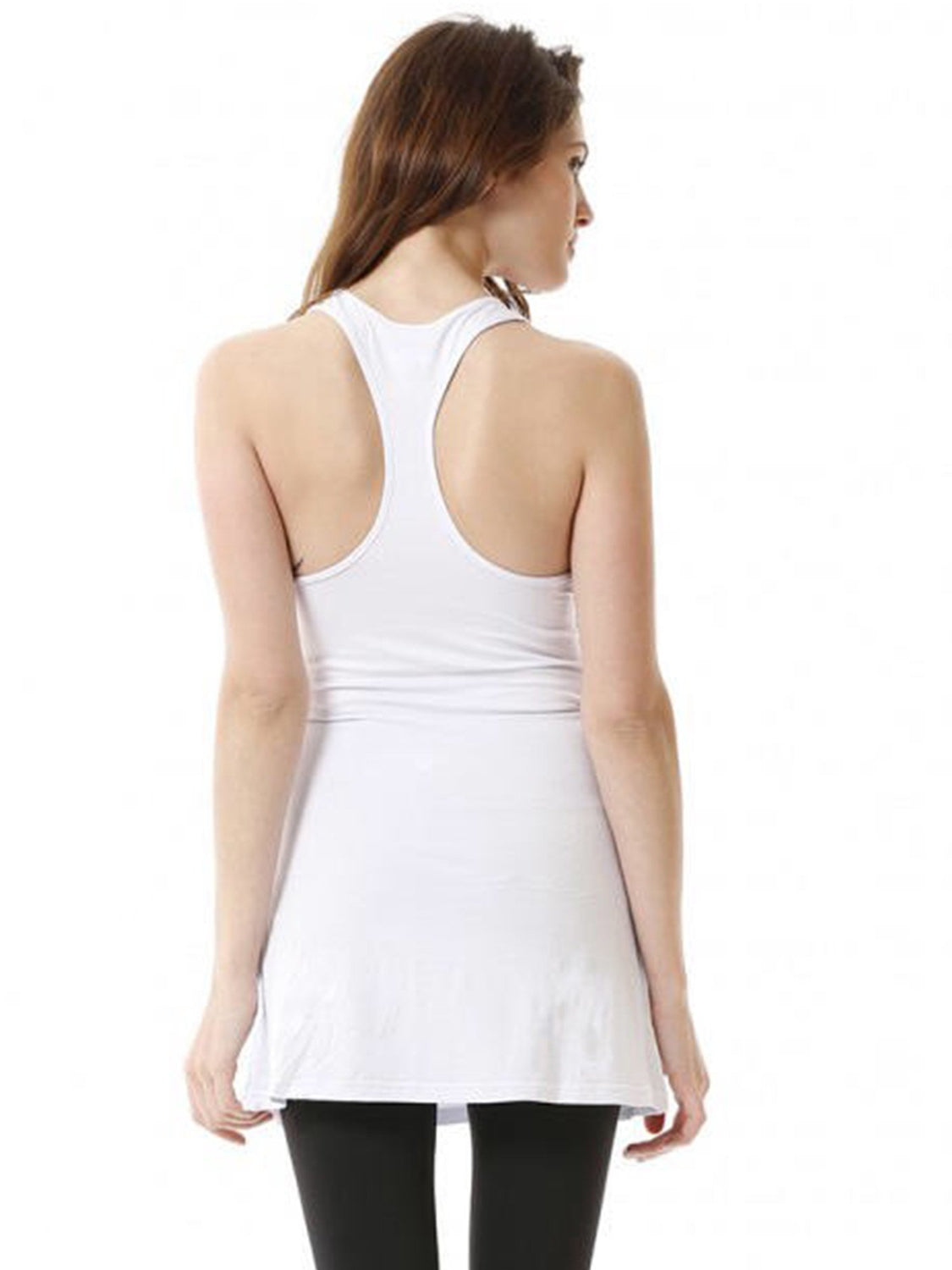RELAXED RACER TANK, WHITE-S