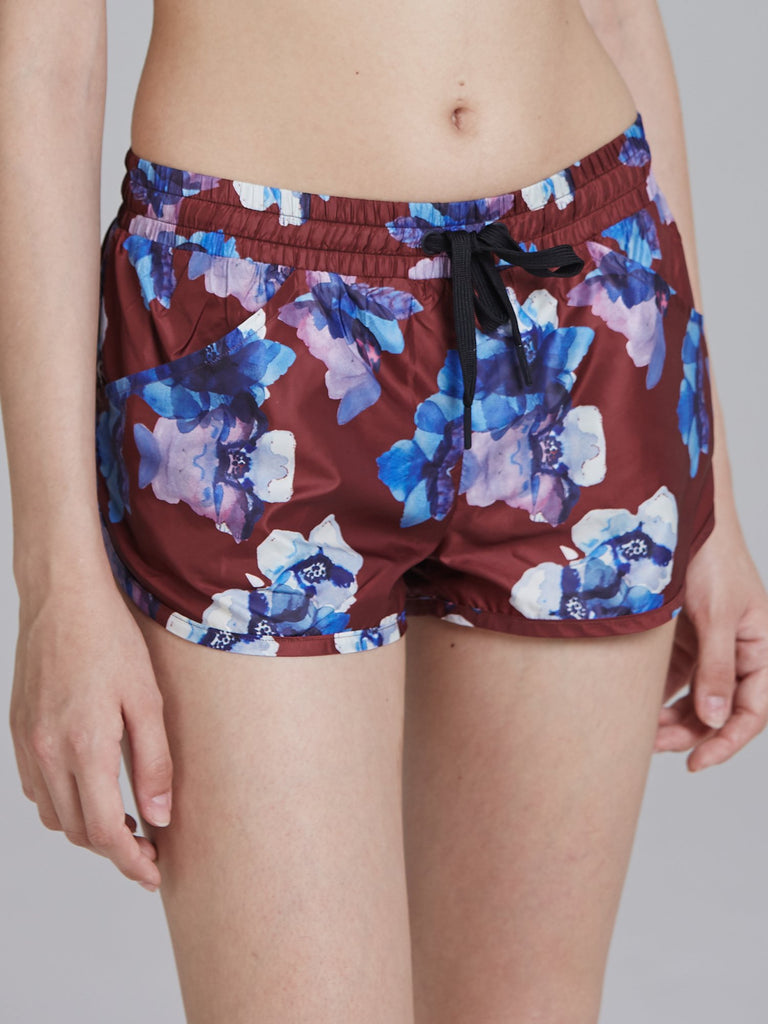 RELAY RUNNING SHORTS, HIBISCUS