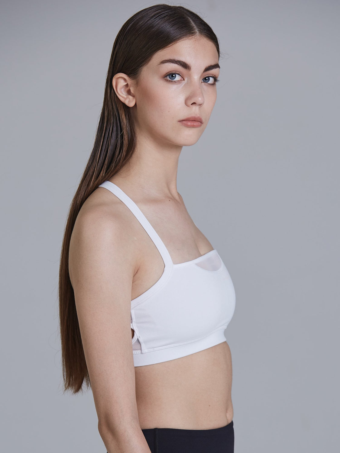 IRIS BRA, WHITE/WHITE MESH