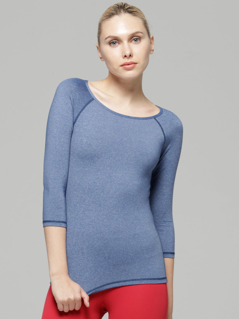 PLEASURE TEE, HEATHER BLUE