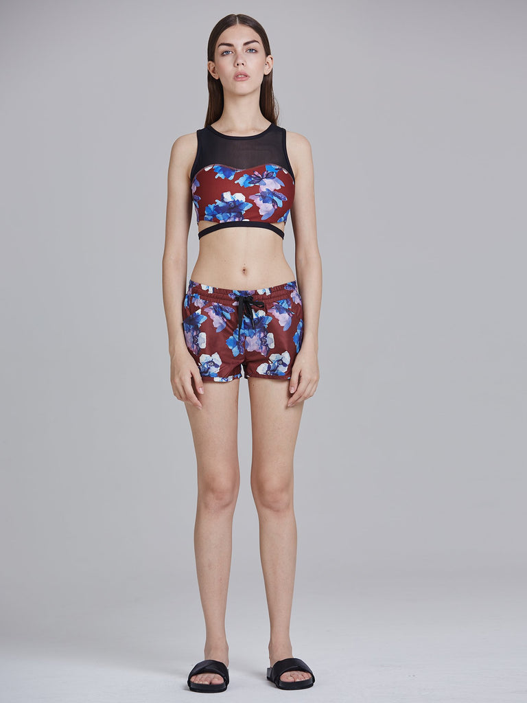 RELAY RUNNING SHORTS, HIBISCUS