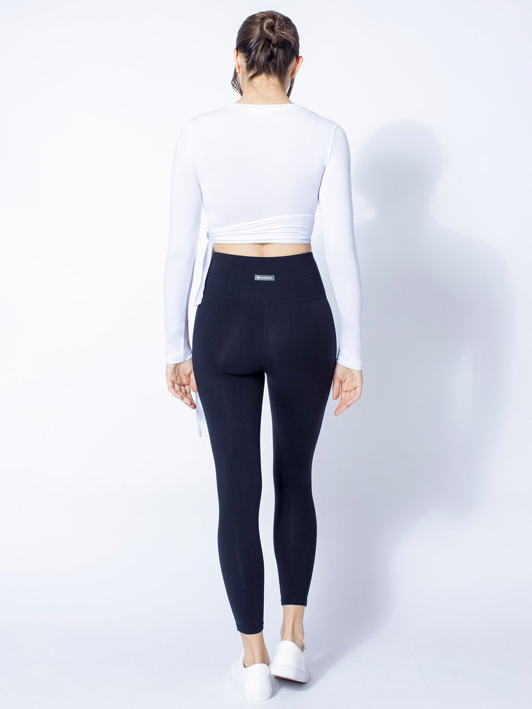 LONG SLEEVE CT WRAP TEE, WHITE