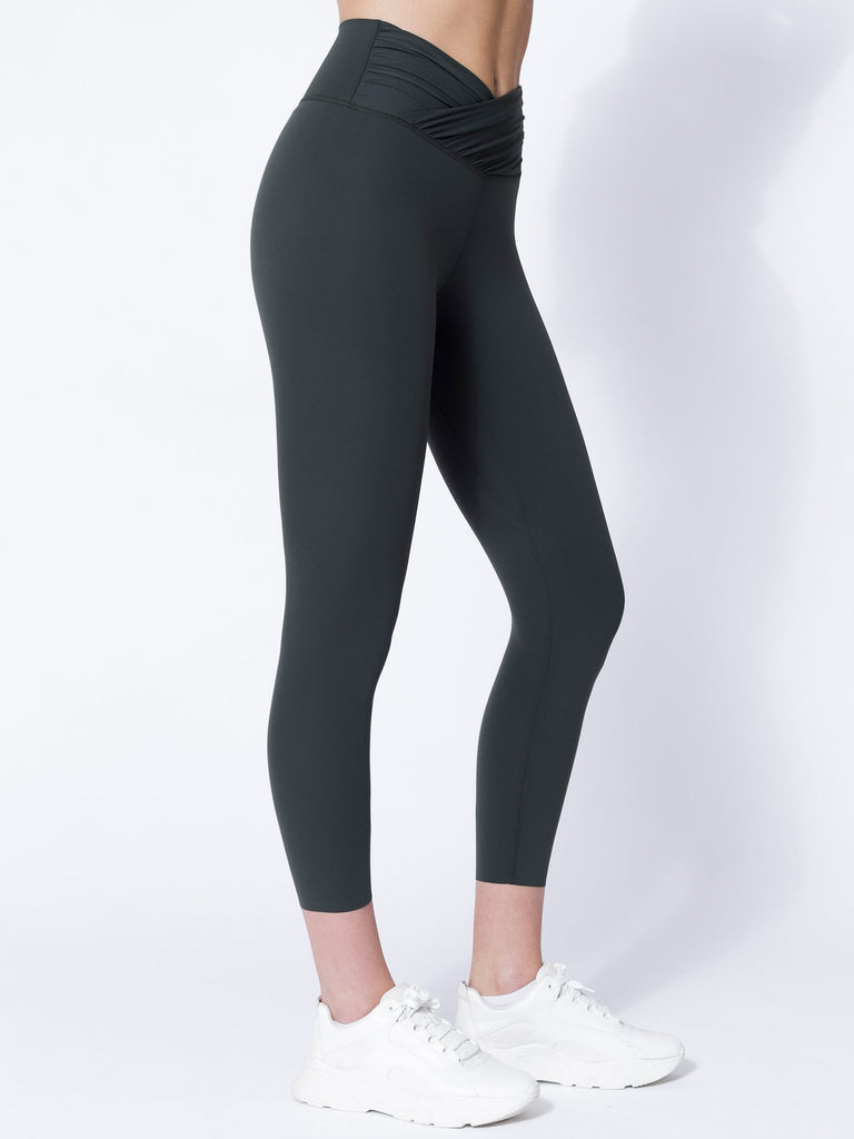 NUDE WRAP ANKLE CROPS, DEEP FOREST
