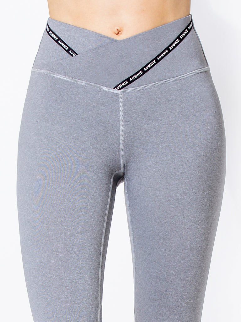 FUSION WRAP PANTS, LIGHT HEATHER GREY