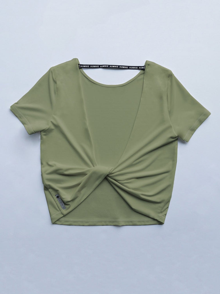 TWIST TEE, SAGE