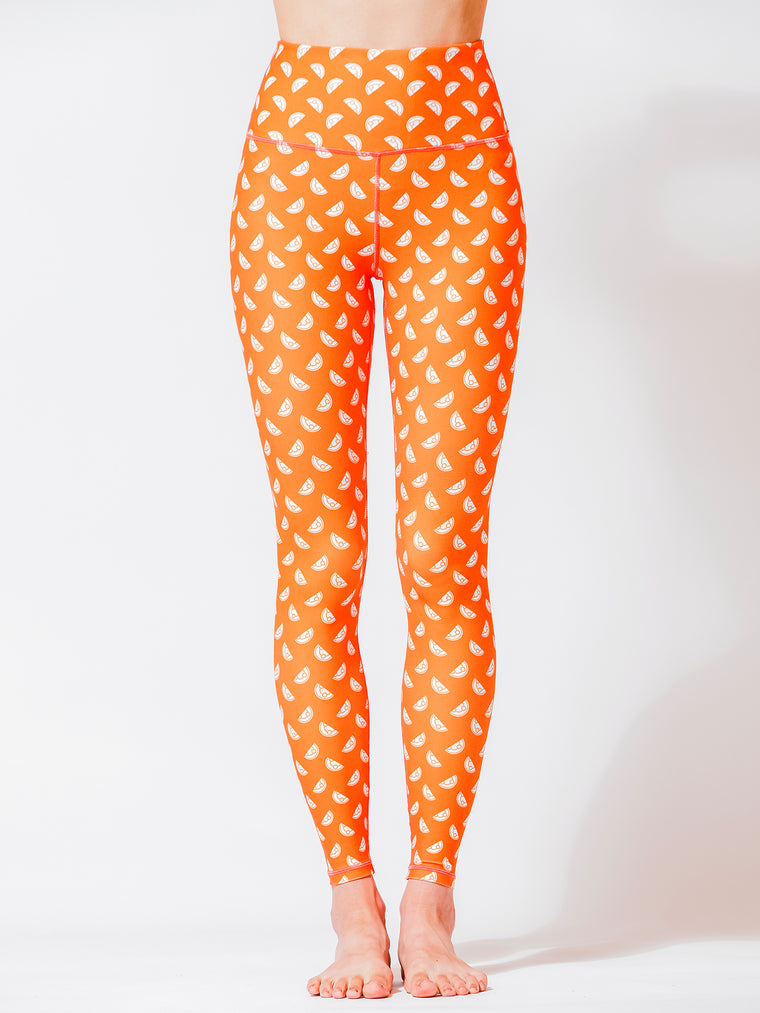 SEAMLESS IMAGE PANTS, ORANGE GALILEO