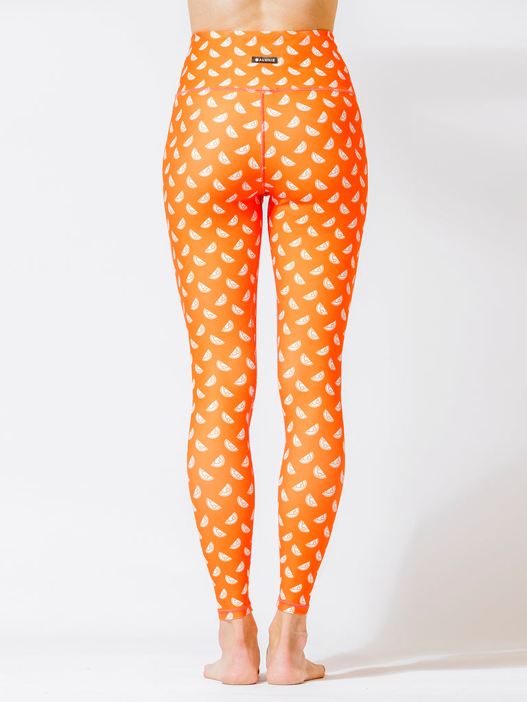 SEAMLESS IMAGE PANTS, ORANGE GALILEO