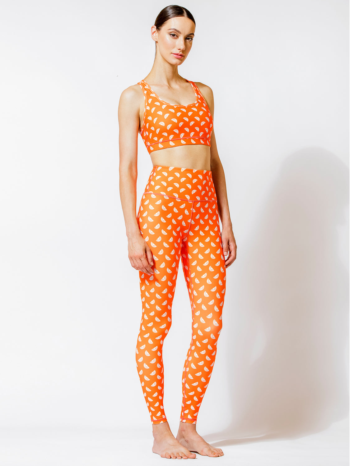 SEAMLESS IMAGE PANTS, ORANGE GALILEO