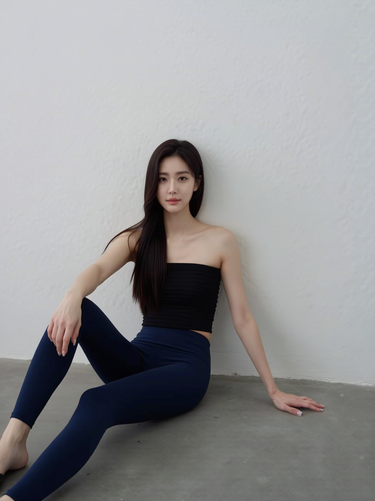 TRAVEL & LEISURE KNITTED BANDEAU TOP, BLACK