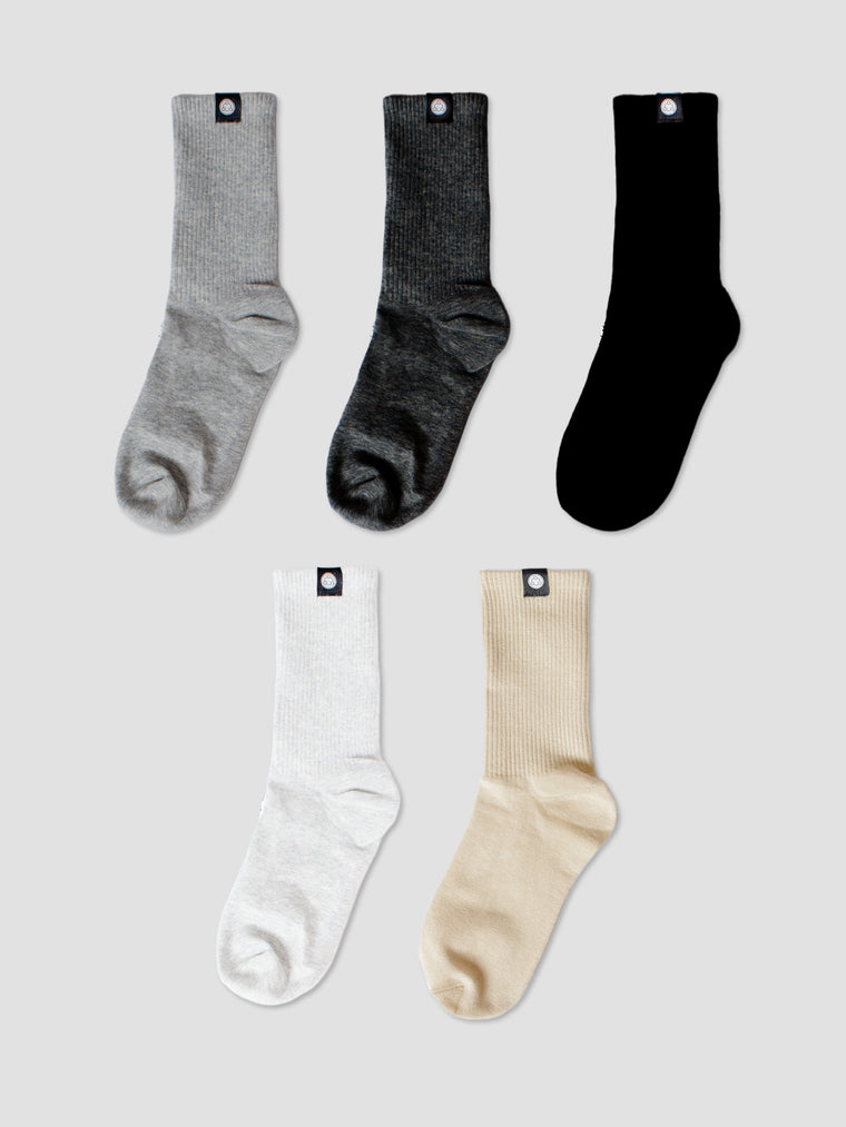CHROMA CREW SOCKS SET, BASIC