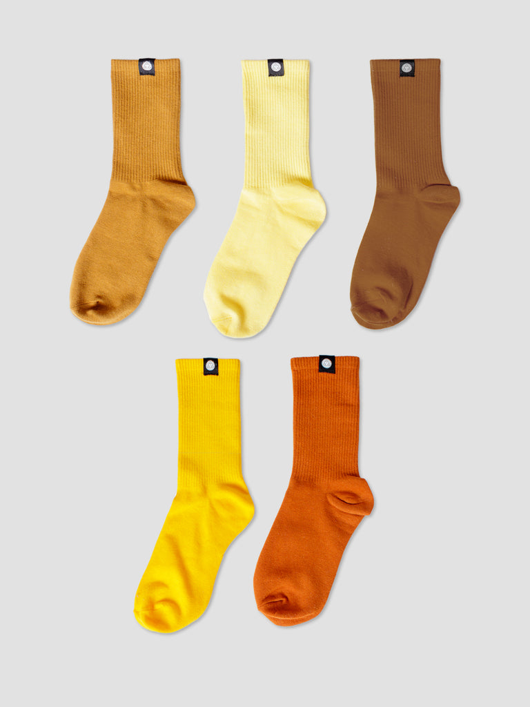 CHROMA CREW SOCKS SET, SUN