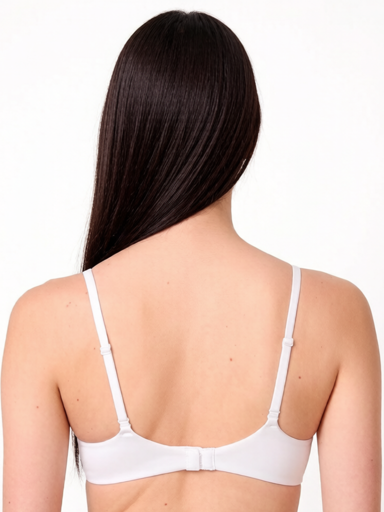 SATIN ESSENCE T-SHIRT BRA, WHITE