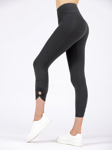 VENUS HIGH WAIST NUDE ANKLE CROPS, LIMESTONE