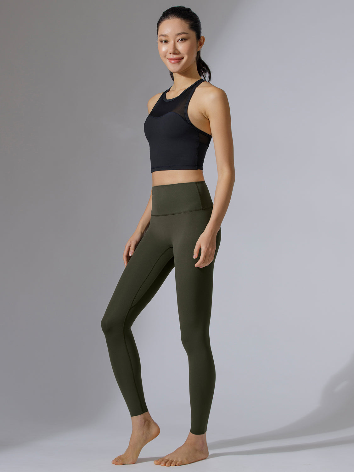 NUDE MINIMAL PANTS, DARK GREEN