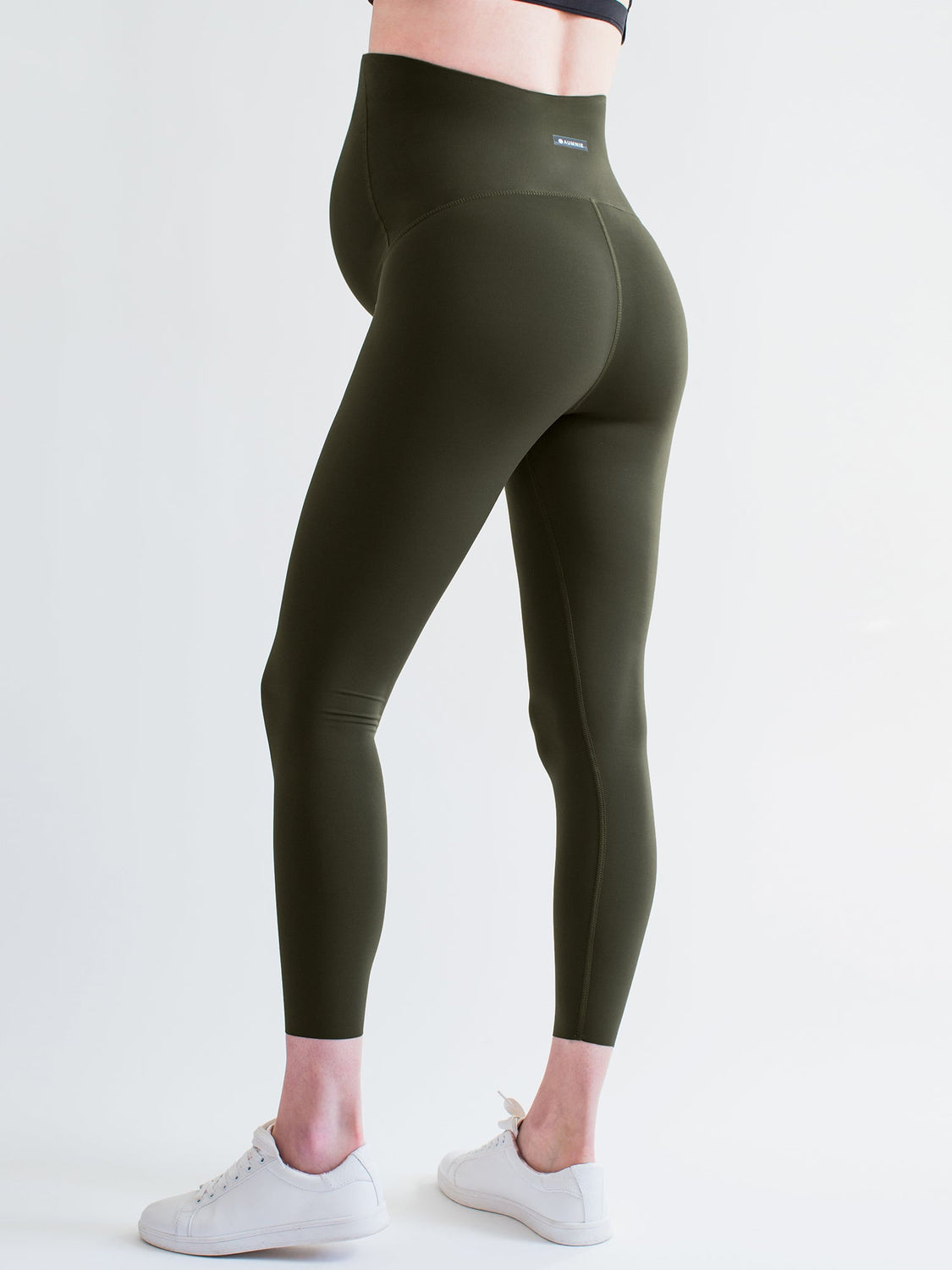 OVER THE BUMP MATERNITY SHAPE PANTS, DARK GREEN