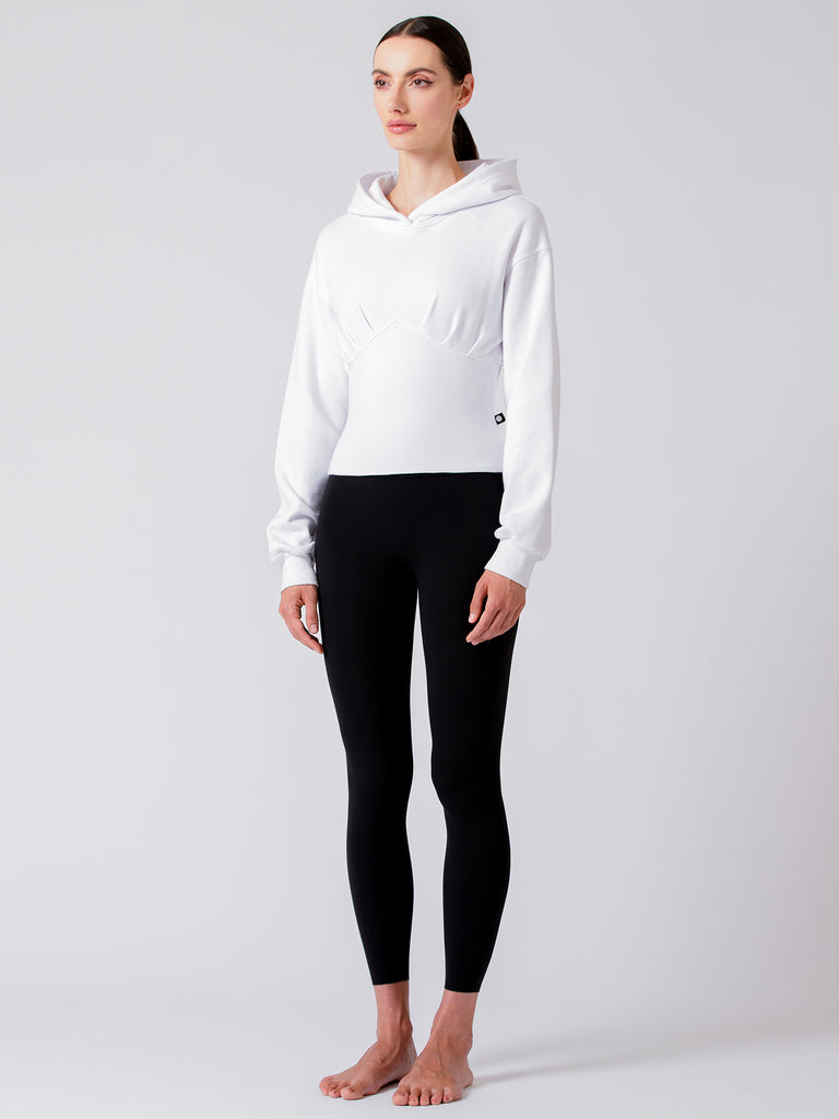 DEVI CORSET HOODIE, WHITE