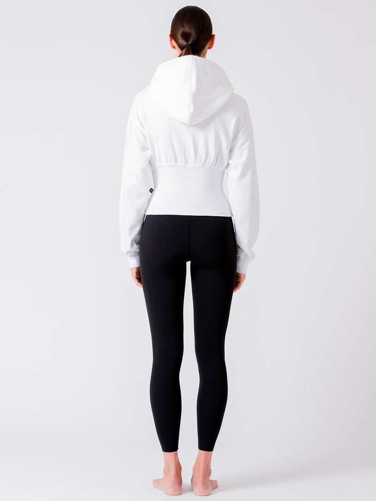 DEVI CORSET HOODIE, WHITE