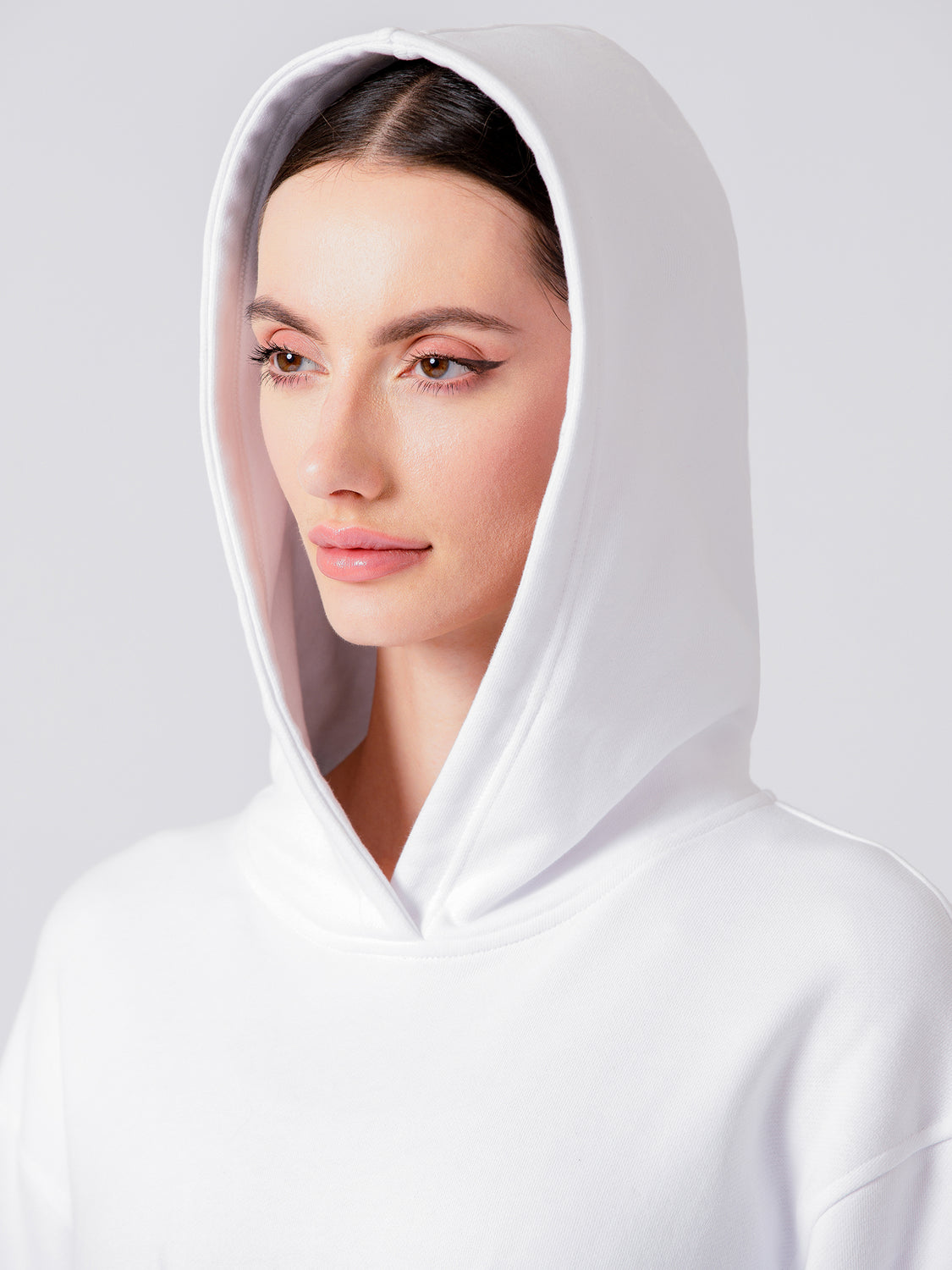 DEVI CORSET HOODIE, WHITE