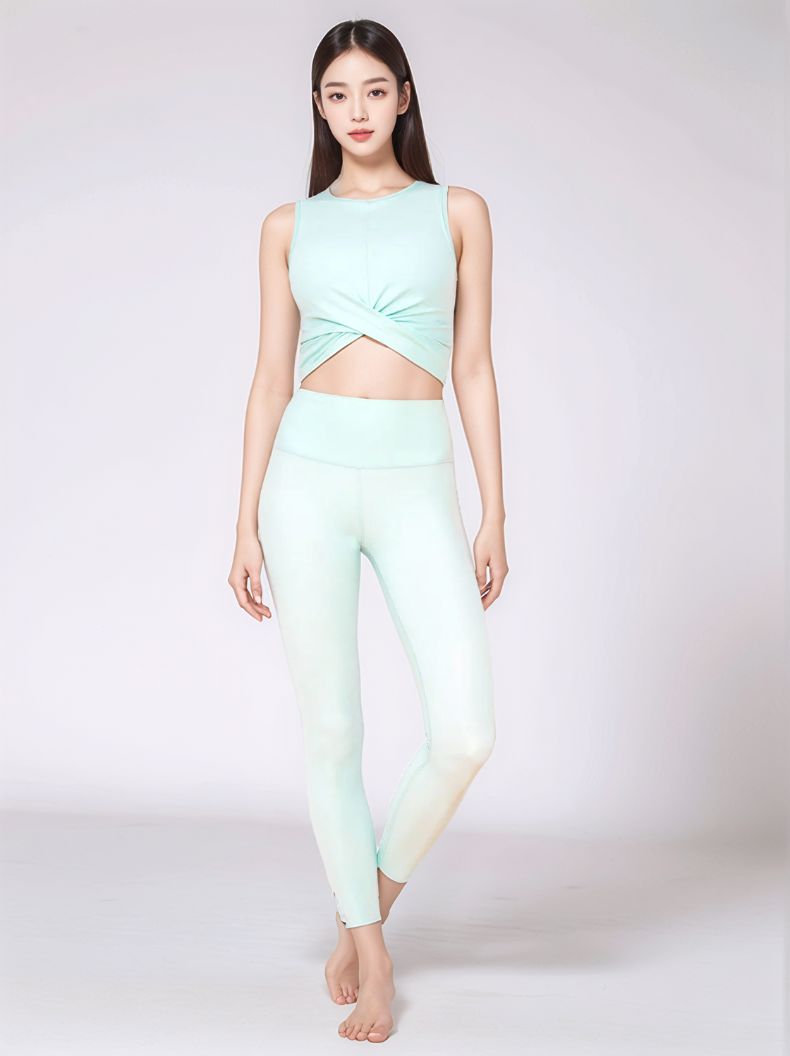 NUDE SHAPE PANTS, HONEYDEW