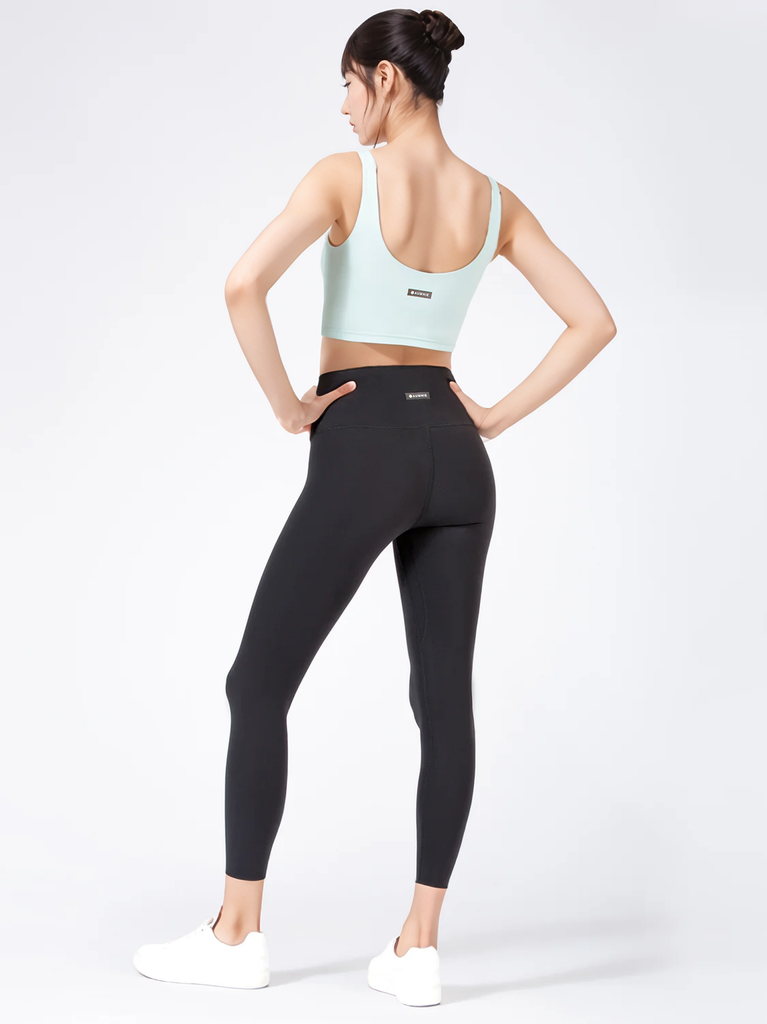 WRAPPED U-NECK NUDE TANK, HONEYDEW