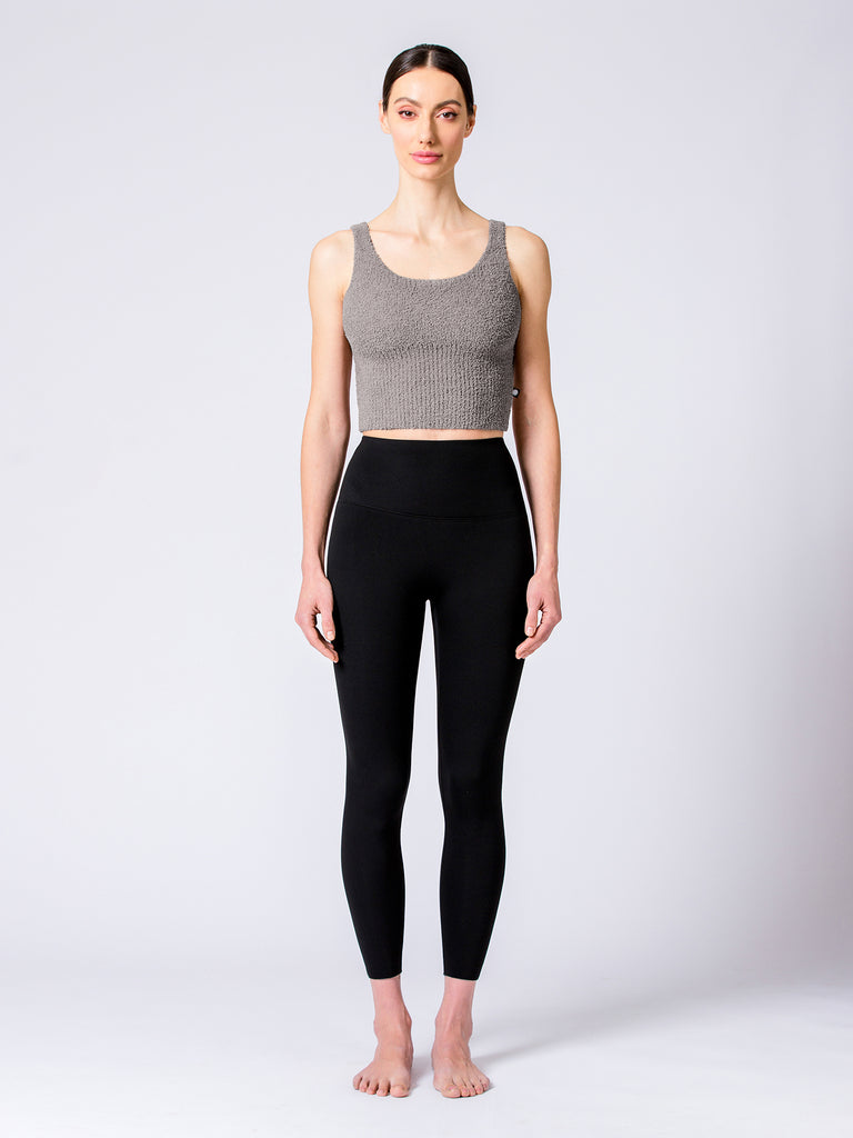 VEGAN WOOL TEDDY TANK, TRUFFLE