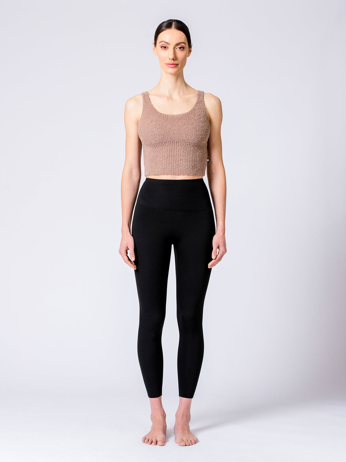 VEGAN WOOL TEDDY TANK, MOCHA