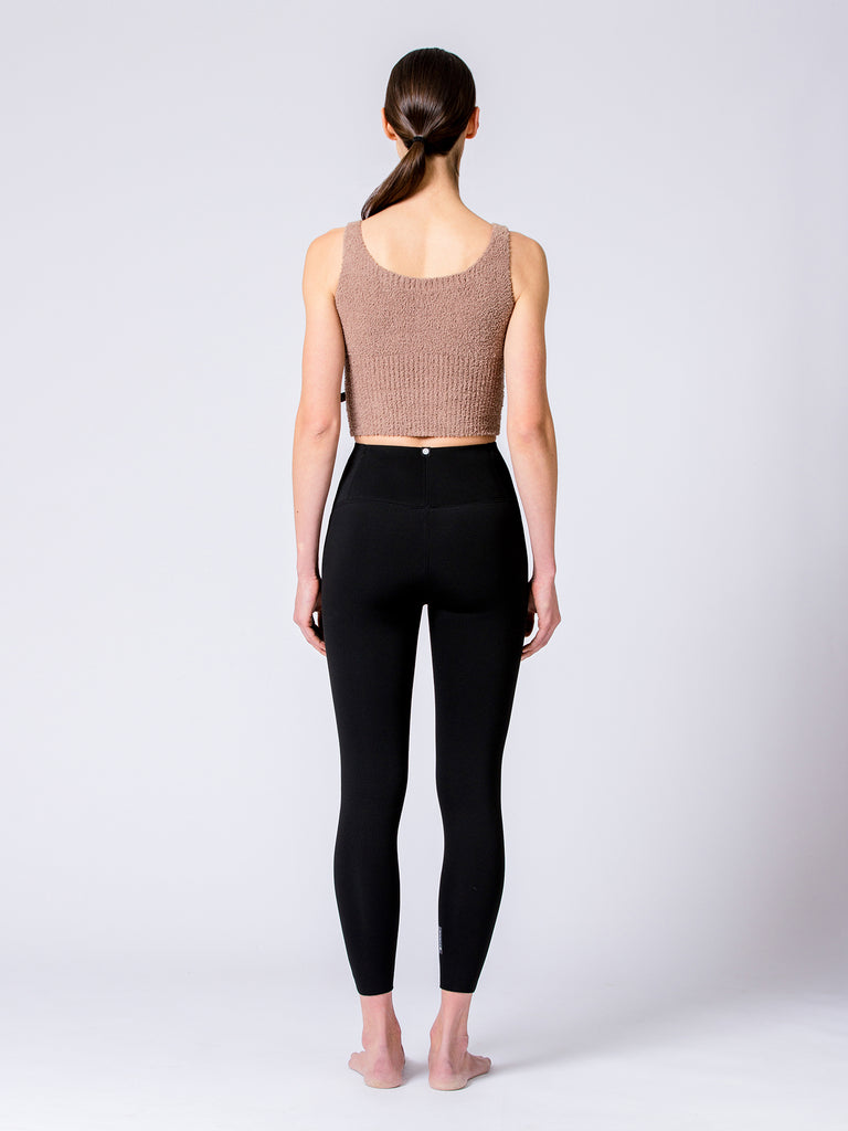 VEGAN WOOL TEDDY TANK, MOCHA
