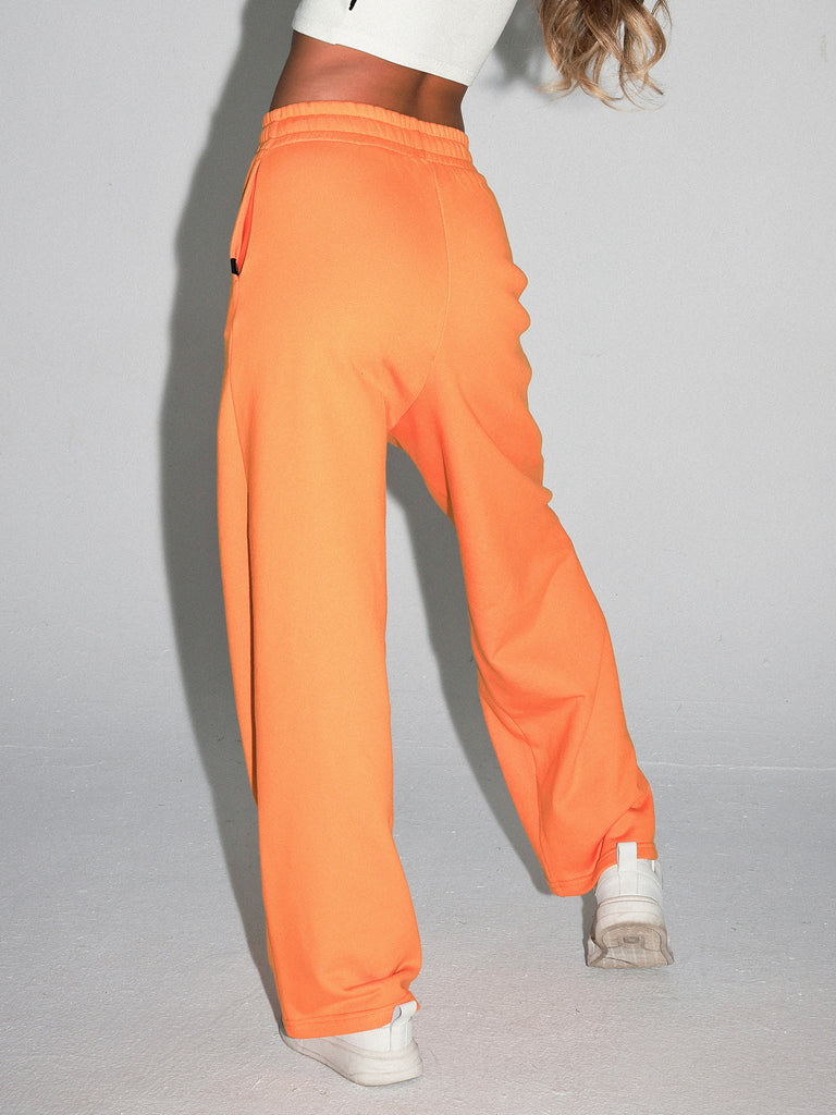 URBAN WIDE LEG SWEATPANTS, YELLOW