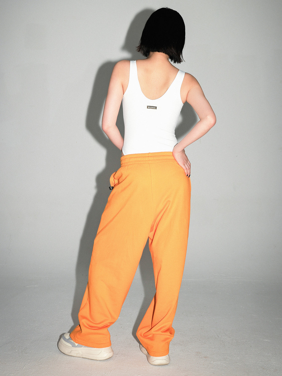 URBAN WIDE LEG SWEATPANTS, YELLOW