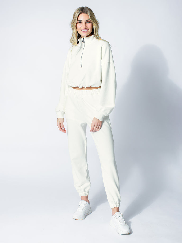 COTTON SWEATPANTS, OFF-WHITE