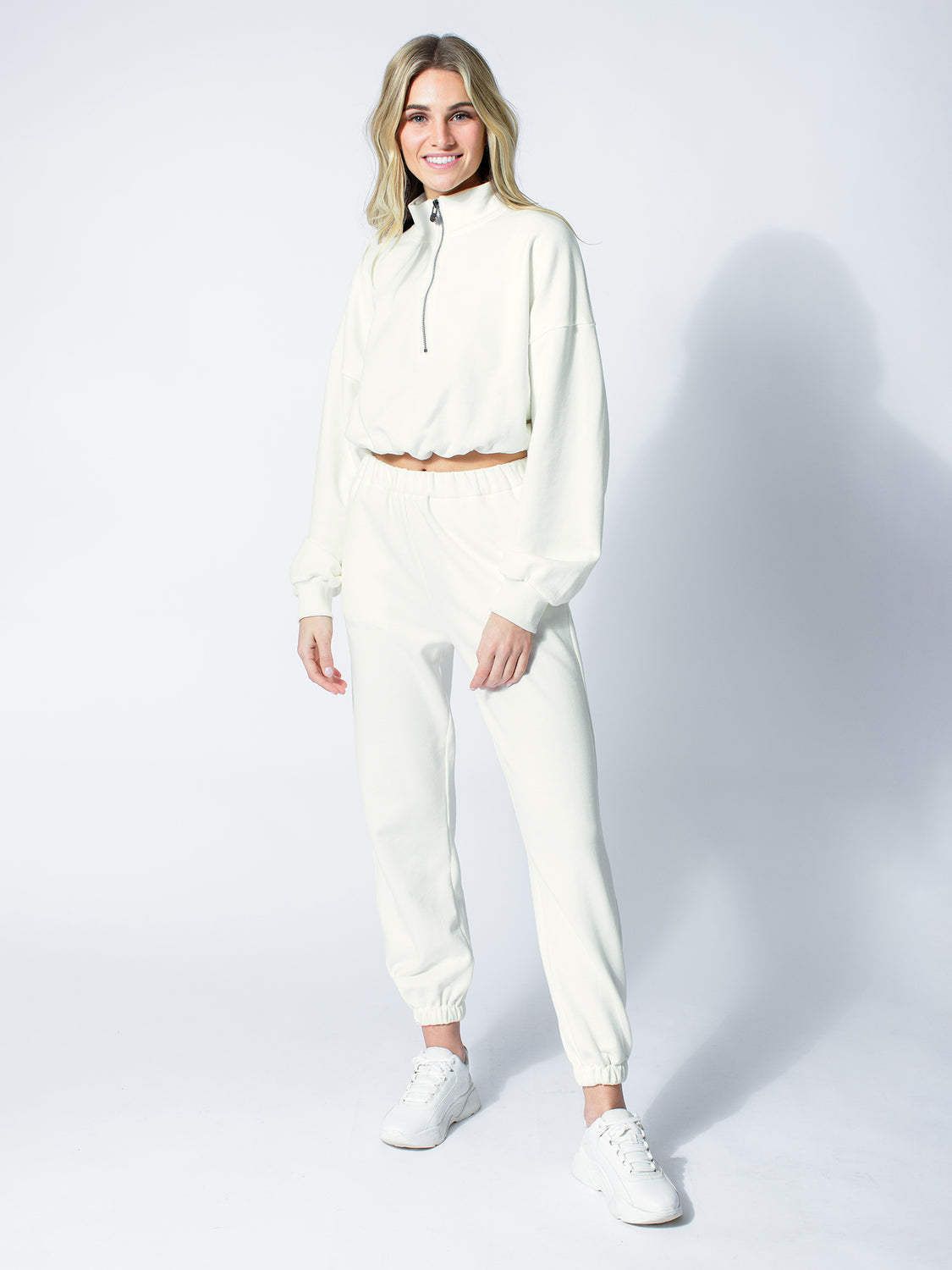 COTTON SWEATPANTS, OFF-WHITE